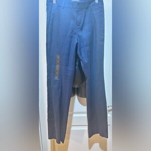 NWT Banana republic “Logan” blue linen pants size 2
